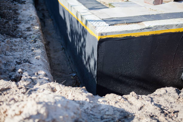 Residential Waterproofing installation at a Dunkirk, MD home by SJ Waterproofing Pros